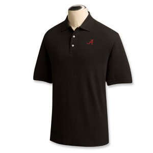 Alabama Crimson Tide Men's Ace Polo - Black